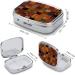 Portable African Style Patchwork Pill Box - 2 Compartment Decorative Medicine Organizer for Travel | International Shipping - Buy Online on GoSupps.com