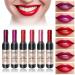 6 Colors Wine Lip Tint Liquid Wine Lipstick Wine Tint Lip Stain Matte Long Lasting Waterproof Lip Gloss Set for Creating Natural Moisturizing Lip Makeup 6pa