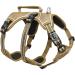 Heele dog harness breakout buckle in the neck area reflective breast dishes with a robust handle panic crockery dog dog harness stable impression fits like a glove brown XL XL brown