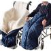 Warm and Comfort Wheelchair Blanket Fleece Lined Blanket with Ring Pulled Zipper Wheelchair Leg Cover Wheelchair Accessory Suitable for Winter Leg Foot Back - Buy Online on GoSupps.com