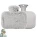 Heat bottle with a soft cover |Hot water bag with soft fleece pull |Handbag |1500 ml of warm-up bags for cramps removable hot water bed warmers Kot-au