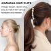4 Pieces Banana Hair Clips Double Comb Banana Clips Fishtail Banana Clips Pearl Banana Clips Clincher Combs Banana Clips Vintage Hair Clip Accessories Headwear DIY Hairstyles for Thick Hair. - Buy Online on GoSupps.com