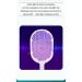 Electric Fly Swat 3000V Mosquito Swat Dual Mode Mosquito Exterminator with Purple Mosquito Light Rechargeable for Indoor and Outdoor Home Office Backyard Camping Patio with Charging Base(Color:White) - Buy Online on GoSupps.com