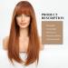 HAIRCUBE Long Auburn Synthetic Hair Wig for Women with Wispy Bangs - Straight Style - Buy Online on GoSupps.com