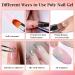 DMQ Poly Gel Nail Kit - Clear & Nude Builder Gel Set for Nail Extensions | Starter Kit for Beginners with Form, Brush, and Cuticle Remover - Buy Online on GoSupps.com
