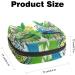Green Blue Budgie in Leaves Menstrual Cup Pouch - Large Sanitary Napkin Storage Bag - Buy Online on GoSupps.com