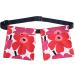 BNRendles Mastectomy Drainage Pouch Holder Vivid Flower Pattern, Drain Pockets Stretchy Belts for Post Jp Drains Management, Breast Reconstruction/Abdominal/explant/Tummy Tuck Poppy