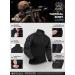 XKTTAC Hiking Shirt - Tactical Combat Military 1/4 Zip Long Sleeve, Black, Large - Buy Online on GoSupps.com