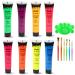 UV Glow Blacklight Face and Body Paint -8 Color 1OZ - Day or Night Stage Clubbing or Costume Makeup