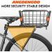 Versatile Bike Rear Rack with Basket | 165lb Load Capacity | Quick Mount & Adjustable | Includes Free Bungee Cord, Tools & Waterproof Cover - Buy Online on GoSupps.com