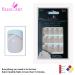 Bling Art False Nails - French Manicure White Glitter | 24 Medium Tips with Glitter Stars | International Shipping - Buy Online on GoSupps.com