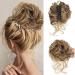 RPAEOY Curly Wavy Hair Tie with Clip - Synthetic Messy Bun Hair Scrunchy for Women (Golden Brown) - International Shipping Available - Buy Online on GoSupps.com