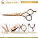Five Star Solingen Gold-Line Offset Professional 6 Extra Sharp Rose Gold Hairdressing Scissors - Perfect for Men Women Salons & Kids - Rustproof & Ideal for Fine and Strong Hair - Buy Online on GoSupps.com