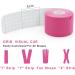 MUEUSS Kinesiology Tape - Waterproof Elastic Cotton Athletic Tape Precut Strips for Muscle Knee Shoulder Pain Relief & Pregnancy Belly Support - 16.4 ft 2 Rolls Pink - Buy Online on GoSupps.com