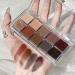 Eyeshadow Palette, Matte Eyeshadow, Shimmer Eyeshadow Palette for Neutral and Natural Professional Look, Travel Eyeshadow Palette. (H)