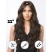 WOKESTAR Long Dark Brown Synthetic Hair Wig with Curtain Fringe for Women - Buy Online on GoSupps.com