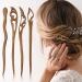 8-Piece Retro Wooden Hair Sticks Set - Handmade Chinese Vintage Hair Chopsticks - Brown Sandalwood Hairpin for Women - Bun Chignon Holder - Hair Accessories (Retro Style) - Buy Online on GoSupps.com