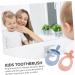 Frcolor Silicone Baby Toothbrush Set - 4 Soft Bite-Safe Toothbrush Toys for Newborns & Children - Buy Online on GoSupps.com