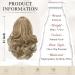 Sofeiyan 28cm Clip-In Ponytail Extension - Curly Wavy Synthetic Hair for Women - Dark Blonde to Bleaching Blonde - Buy Online on GoSupps.com