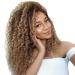 YBY Fashion Women's Wig New Long Curly Hair Synthetic Fiber High Temperature Silk Fluffy Small Volume Explosive Hair Wigs Head Cover