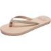 Roxy Women's Napili Flip Flops 38 EU Beige Ta1