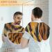 Leopard Beard Bib Apron | Men's Beard Hair Catcher | Perfect Gift for Dad & Husband - Shaving Accessory with 2 Suction Cups - Buy Online on GoSupps.com