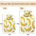 NAANLE Cartoon Banana Heat Bottle - 1L Transparent Hot Water Bottle for Pain Relief & Cold Therapy | Ideal Hand & Foot Warmer - Buy Online on GoSupps.com