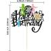 Gyufise 1Pcs Rock Happy Birthday Cake Topper Glitter Music Disco Ball Cake Pick 70's Disco Dancing Rock Cake Decoration for Rock Band Music Concert Theme Birthday Party Decorations Supplies Multi 4 - Buy Online on GoSupps.com