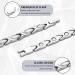 BioMag Magnetic Bracelet for Women - Adjustable Titanium Steel Wristband with Gift Box & Removal Tool - Fish Tail Design in Silver - Buy Online on GoSupps.com