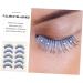 HONMEET 5 Pairs Cosplay Lashes Fake Eyelashes Reusable Black Eyelashes Rhinestone Eyelashes Natural False Eyelashes Soft Light Fake Lash Segmented False Eyelashes 5d False Eyelashes Fiber - Buy Online on GoSupps.com
