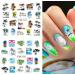 Coconut Tree Ocean Beach Nail Art Stickers - Summer Nail Decals for Women - 12 Sheets - Buy Online on GoSupps.com