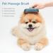Self-Cleaning Cat Brush for Short-Haired Cats | Aumuca Pet Hair Brush - Removes Mats & Loose Fur (Green) - Buy Online on GoSupps.com