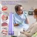 TOVENDOR Cordless Electric Water Flosser - 3 Modes 3 Tips for Family Hygiene | 300ML Waterproof Waterflosser (Z-violet) - Buy Online on GoSupps.com