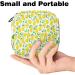 Shop Seamless Storage Bags for Women - Portable Menstrual Pads Tampons & Bandages in Multicolored Yellow Lemon Design - Buy Online on GoSupps.com