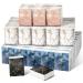 80 Packs Pocket Travel Size Facial Tissue 4 Ply Marble Travel Tissues Packs Hand Paper Napkin Bulk for Guests Wedding Anniversary Party Welcome Bags Favor