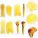 Minkissy 24-Piece Stone Facial Plate Set | Natural Chinese Massage Device for Neck & Cellulite Restoration - Guasha Scraping Tool - Buy Online on GoSupps.com