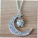 jojofuny Moon Necklace Moon Pendant Necklace Pendant Decor Owl Pendant Necklace Owl Luminous Decorate Light Blue 50*3.5cm - Buy Online on GoSupps.com