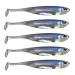 QualyQualy Soft Plastic Swimbait Paddle Tail Shad Lure Soft Bass Shad Bait Shad Minnow Paddle Tail Swim Bait for Bass Trout Walleye Crappie 2.75in 3.14in 3.94in 5in 1# 3.14in - 6Pcs