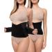 Channo Lumbar Belt: Maximum Support for Men & Women - Pack of 2 Black XXL/3XL