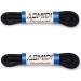 AOMIDI Round Athletic Shoelaces 40 inches (102 cm) - Black (2 Pairs) - Ideal for Boots and Various Shoe Types - Buy Online on GoSupps.com