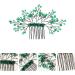 Ipetboom Green Branches and Leaves Hair Comb Rhinestone Hair Wedding D cor Bridal Hair Comb Bride Hair Clip Bride Wedding Hair Comb Styling Hair Clips Crystal Banquet Leaf Metal - Buy Online on GoSupps.com