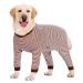 Axcimond Full Body Dog Onesie After Surgery Female Dog Surgery Recovery Suit Male Dog PJS Shedding Suit Dog Surgical Recovery Suit Operation Recovery Dog Onesie for Large Medium Dog Cone Alternatives 7XL Coffee