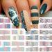 12Pcs/Set Beauty Sweater Cloth Pattern Sticker Water Transfer Nail Art Stickers Nails Decals Colorful Labels - Buy Online on GoSupps.com
