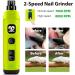 Casfuy Claw Grinder for Dogs & Cats Quiet Powerful Electric Nail Trimmer with LED Lights | 2 Speed Options for All Sizes (Green) - Buy Online on GoSupps.com