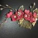 Minkissy Flower Hair Accessories Wedding Hair Comb Pearl Crystal Decor Clip Pin Rhinestone Flower Wedding Hair Accessories for Bride Bridesmaid (Rosy) Bridal Hair Clip - Buy Online on GoSupps.com