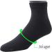 Yomandamor Men's Diabetic Socks 5-Pair Pack - Coolmax Ankle Socks with Arch Support, Size 10-13, Black - Buy Online on GoSupps.com