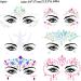 6PCS Face Gems for Festivals Gemstone Face Jewels Glitter Face Stickers Not Easy to Fall Off Face Temporary Tattoos for Music Festival Holiday Party - Buy Online on GoSupps.com