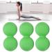Verdant Touch Peanut Massage Ball 3 Pack - Ideal for Yoga Training & Muscle Relaxation - Green - Buy Online on GoSupps.com