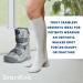 Smartknit Walker Boot Sock Regular Small - Polyester X-Static Grey M | Comfortable & Durable International Shipping Available - Buy Online on GoSupps.com