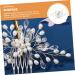 Ipetboom Bridal Pearl Comb Hair Comb Women's European and American Rhinestone - Buy Online on GoSupps.com